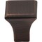 Jeffrey Alexander 7/8" Overall Length Brushed Oil Rubbed Bronze Square Marlo Cabinet Knob 972S-DBAC - alternate 6
